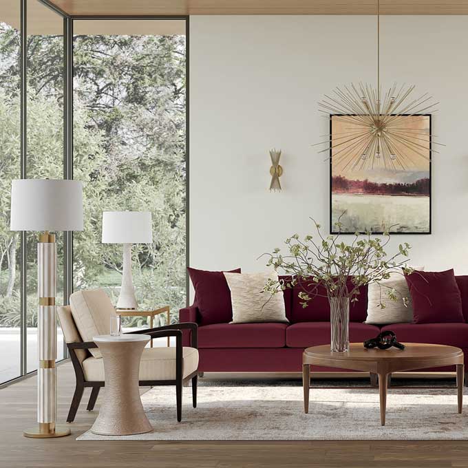 Modern-Classic Medley Living Room Tile